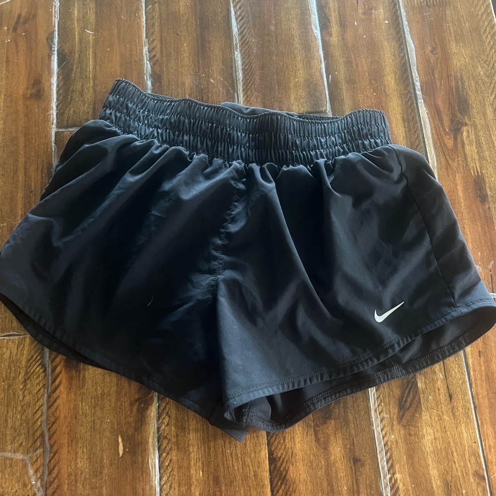 Nike Black Athletic Shorts with Elastic Waistband